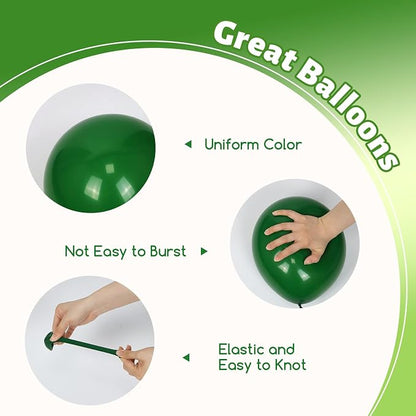 60Pcs Green Balloons 12inch - Image 3