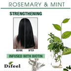 Difeel Rosemary and Mint Infused with Biotin - Root Stimulator 7.1 oz. - Hair Growth Scalp Treatment, Helps Strengthen & Prevent Shedding