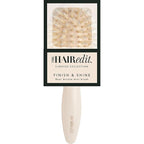 The Hair Edit Mini Finish & Shine Boar Bristle Brush, Travel Size Detangling Hairbrush for Smooth, Shiny Hair, Tames Flyaways, Boosts Shine & Distributes Natural Oils, Ideal for Dry Hair