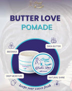 OCEAN VIEW DEEP WAVES POMADE Butter Love, 360 Wave Grease for Men Promotes Layered Waves, Moisture, Control and Silky Shine – All Natural Wave Cream with Shea Butter and Beeswax for Wolfing (4 oz)