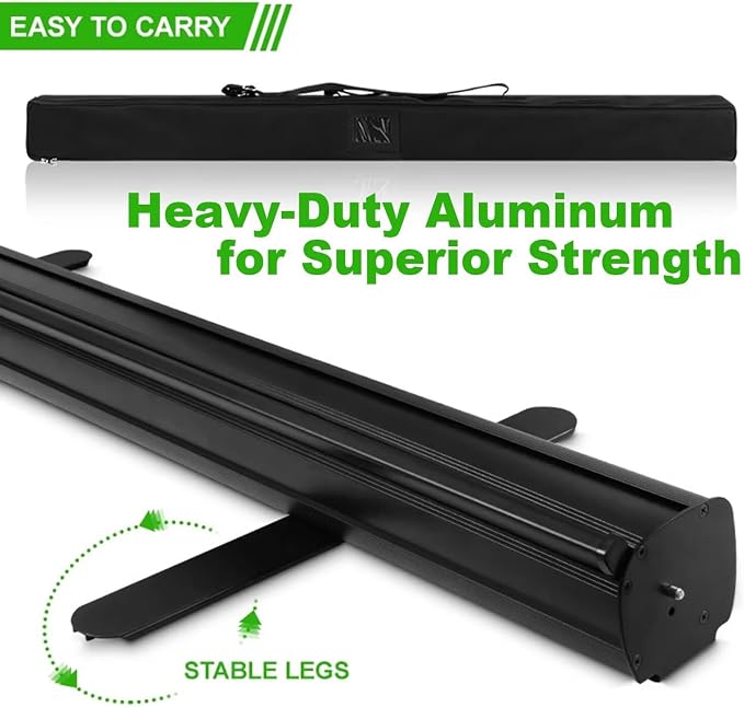 Custom Banner Aluminum Black Retractable Banner-Made in USA-33"x81" - Image 3