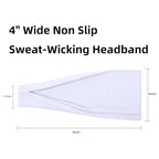 Trendy Floral Headbands for Women - Non-Slip Stretchy Sweat Bands for Yoga, Workout, and Everyday Fashion Hair Accessories