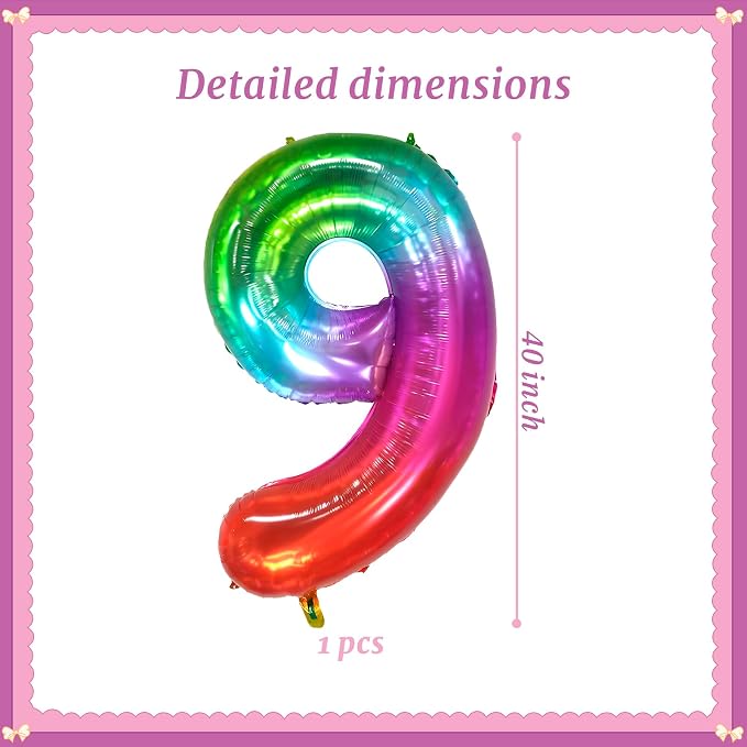 40 Inch Jelly Number 9 Balloon Suitable - Image 2