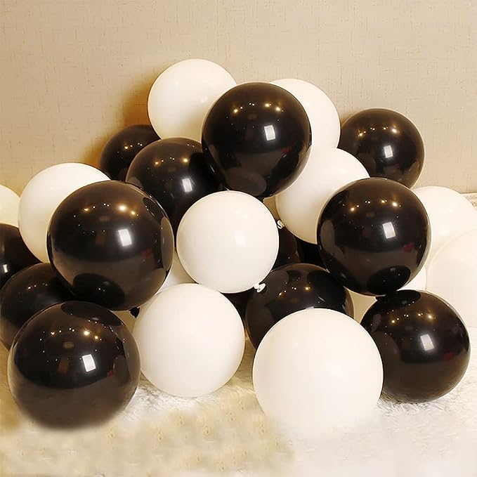 5 inch Black Party Balloons - Image 5