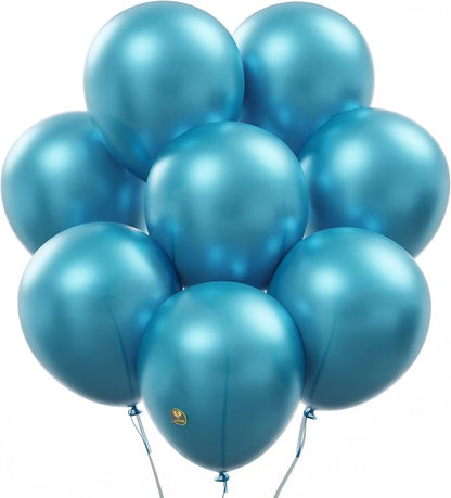 AFTERLOON® Biodegradable Natural Rubber Latex Balloons 24 pcs Pearlized Teal by AFTERLOON%C2%AE