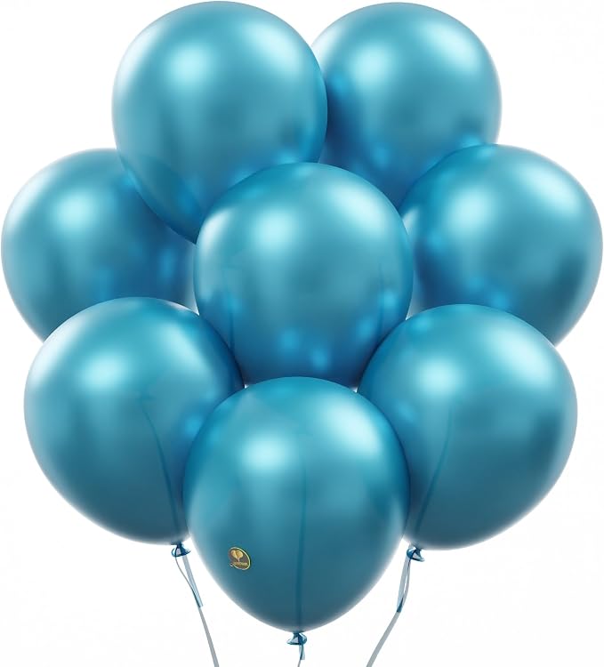 AFTERLOON® Biodegradable Natural Rubber Latex Balloons 50 pcs Pearlized Teal by AFTERLOON%C2%AE