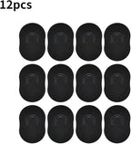 Pocket Palm Combs Soft Portable Shampoo Pocket Combs Massager Hair Brush Comb Black Scalp Massager Brush Comb 12 PCS