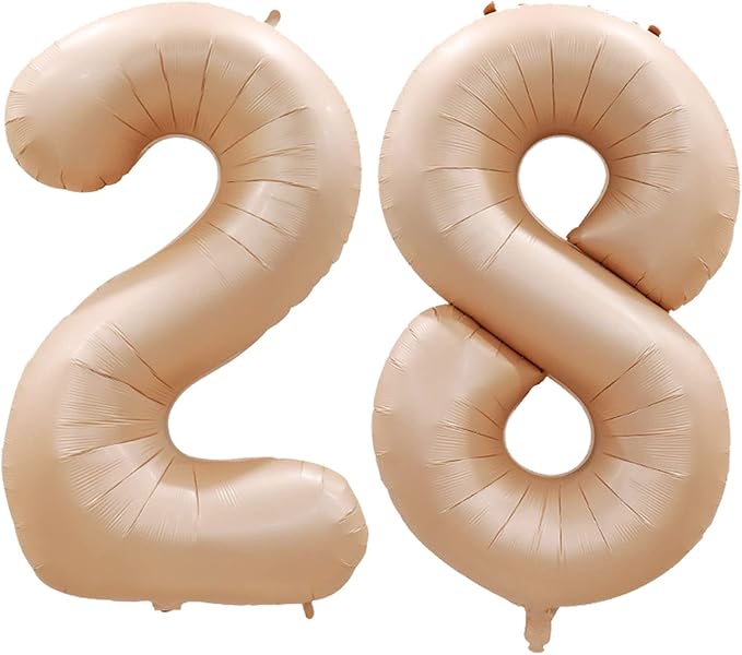 Number 28 Balloons for 28th Birthday Party Decorations, 42 Inch Jumbo Foil - Image 2