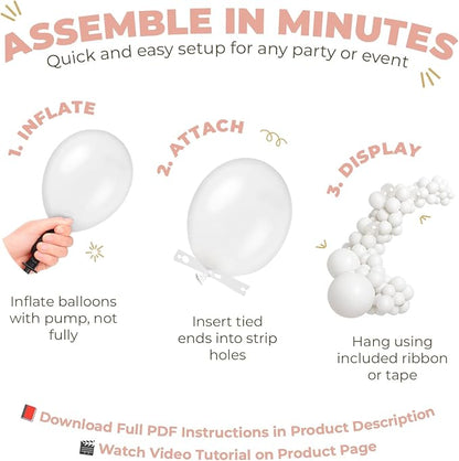 Vellax 146-Pc Balloon Garland Kit, Dusty Pink, Nude & Rose Gold DIY | 146-pc - Image 3