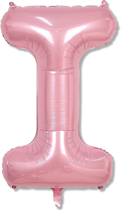 Pastel Pink I Letter Balloon, Large Self Inflating by Lingqiang