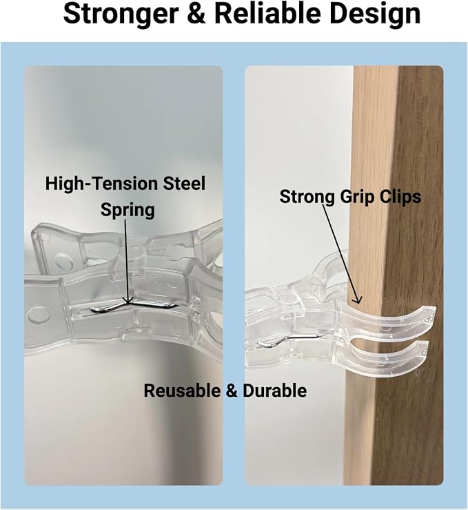 15 Pack Large Balloon Arch Clips, 3.5 Inch Heavy Duty Clips 100pcs Clear 260 - Image 3