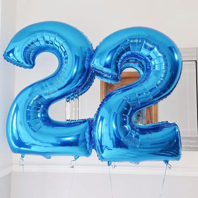 Blue 13 Balloon Number, 40 Inch Number 13 Balloon Big Blue Foil Mylar Helium - Image 7
