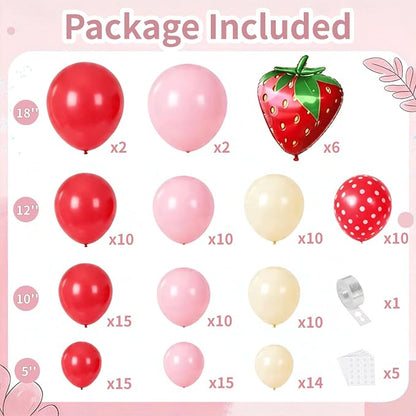 Strawberry Balloon Arch Kit - Image 2