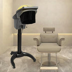 Bepritm 7 Light Hair Steamer, Standing Deep Conditioning Hair Steamer with Adjust Height & Wheels, 700W Hooded Micro Mist Ozone Scalp Hydration Steamer for Salons, Barbershops (Black)