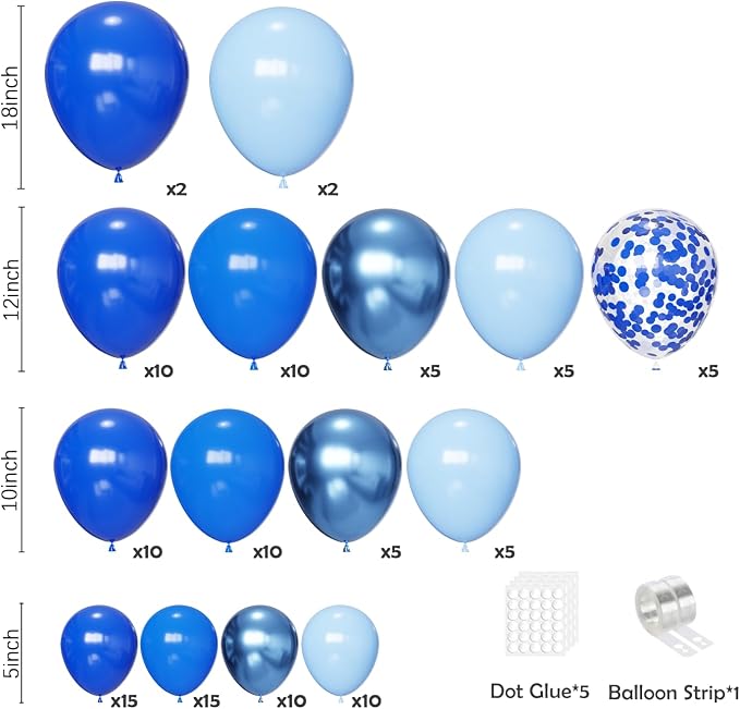 Blue Balloon Arch Kit - Image 2