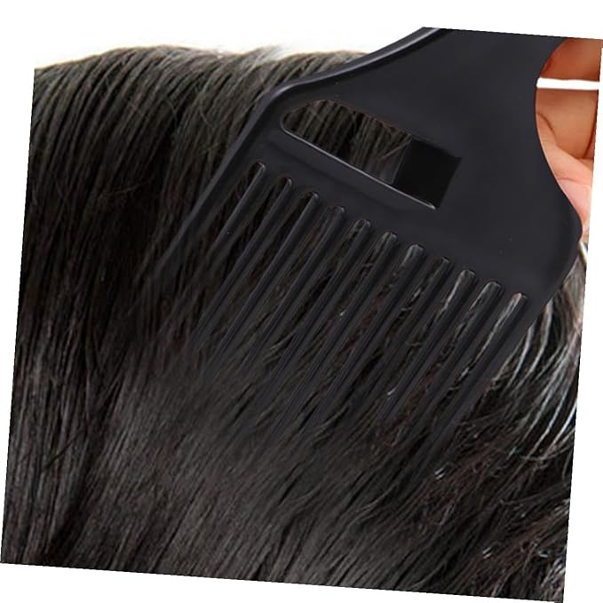 6pcs Plastic Hair Pick Combs for Afro Curly Hair Wide Tooth Detangling Accessories for Men and Women for Frizz Reduction and Smooth Styling