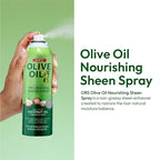 ORS Olive Oil Nourishing Sheen Spray infused with Coconut Oil 10 ounces (Pack of 3)
