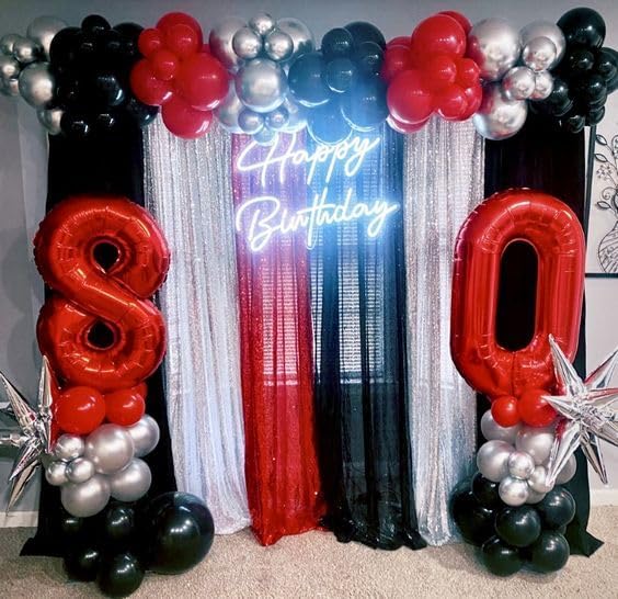 Red Number 8 Balloon 40 Inch, 8th Birthday Party Decorations Men Women | Foil - Image 3