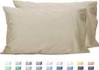 Sunflower King Pillowcases Set of 2, 100% Cotton King Size Pillow Cases 2, 20×40 inches Light Brown, Soft and Breathable