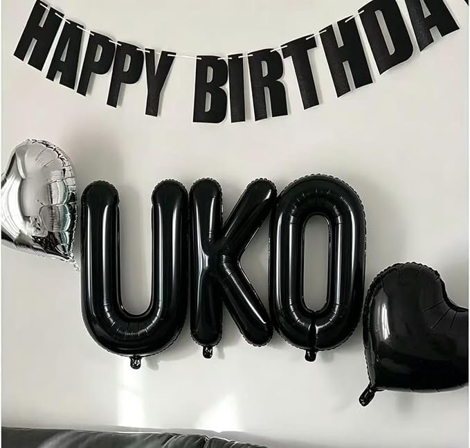 40 Inch Black Letter G Foil Balloon, Large Jumbo Mylar Helium Alphabet Balloon - Image 6
