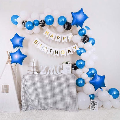 24 Pcs 18" Blue Star Balloons Foil Balloons Mylar Balloon - Image 4
