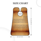 Adjustable Beard Bib, Non-Stick Hair Catcher Cape for Men's Shaving, Waterproof with 2 Suction Cups, Retro Vintage Map Periodic Table of The Elements Shave Bib
