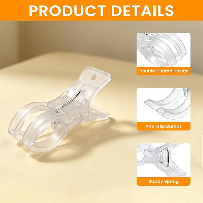 Balloon Arch Clips, with 100 Long Balloons, 3.5 Inch Clear | Plastic Spring - Image 3