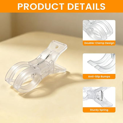 Balloon Arch Clips, with 100 Long Balloons, 3.5 Inch Clear | Plastic Spring - Image 3