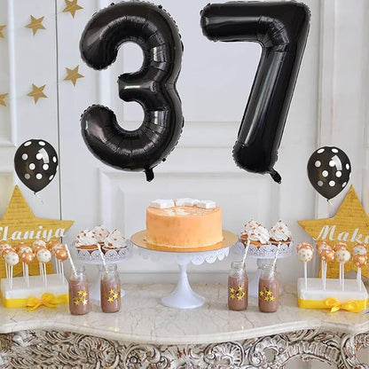 Xihuimay Number 37 Balloons 40 inch Digital Balloon Alphabet Birthday Digit - Image 4