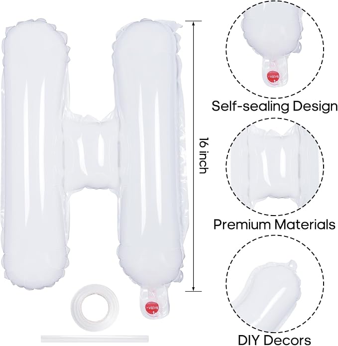Happy Birthday Balloons Banner, Foil Balloon Personalized Name Letters Balloons - Image 6