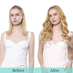 DOORES Real Human Hair Extensions, Honey Blonde 24 Inch 7pcs 120g, Clip in Remy Hair Extensions - Thick, Silky, Straight
