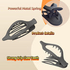French Concord Flat Hair Clips - 7Pcs Strong Hold Jaw Claw Clips for Women Girls Thin Thick Curly Straight Hair Accessorie (7pcs Oval)