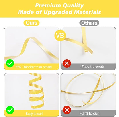 Gold Curling Ribbon, 500 Yard Balloon String Ribbons - Image 2