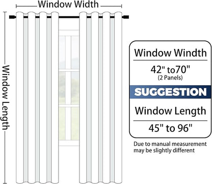 Yakamok 100% Blackout Curtains Ombre Blue Curtains - Image 7
