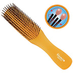 Giorgio GIO1 Gentle Hair Brush Dresser Size. Wet & Dry Pro Hair Brush Detangler. Soft for Sensitive Scalp. Good For Men Women & Kids All hair lengths. Durable and Anti-Static. (Set, Orange)