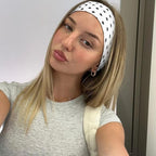 TERSE Polka Dot Headbands for Women Trendy Women Hair Accessories: Cute Head Bands for Women's Hair Fashion Hairbands 6PCS
