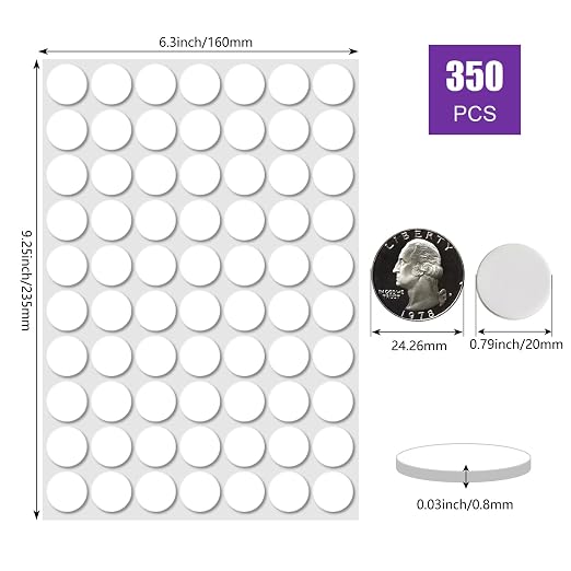 350 Pcs Sticky Tack, Double Sided Sticky Dot, No Trace Poster Adhesive Putty - Image 2