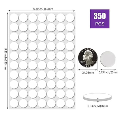 350 Pcs Sticky Tack, Double Sided Sticky Dot, No Trace Poster Adhesive Putty - Image 2