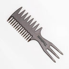Hair Comb Styling Set Tail Combs Double Side Brushes Afro Pick Pik Comb African American Hair Brush Barber Accessories Black-2Pcs