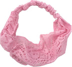 DRESHOW 8 Pack Headbands for Women Yoga Knotted Headbands Elastic Criss Cross Hair Accessories Sports Head Wrap Non Slip