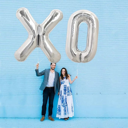 TONIFUL 40 Inch Large Silver Letter X Foil Balloons Alphabet Balloons | Giant - Image 5