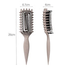 Curly Hair Brush Candybrush Curl Defining Brush for Detangling Shaping and Defining Curls for Women, Men, Wet & Dry Hair (Black Beige)