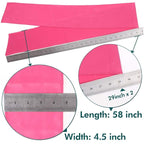 XTREND 2Pcs Edge Laying Scarf for Wigs Fashion Edge Scarf for Lace Front Wig 58 Inch Soft Women's Satin Headband for Makeup Non Slip Hair Wrap Wigs Grip (1pc Pink#+1pc Black#)