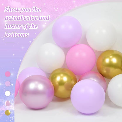 60pcs Pink and Purple 12inch - Image 5