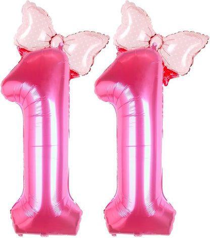 40 inch Pink Number 11 Balloon by Kwuz