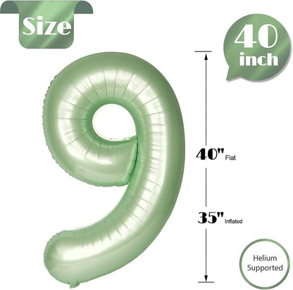 Oliver Green Number 9 Balloon 40 Inch - Image 5