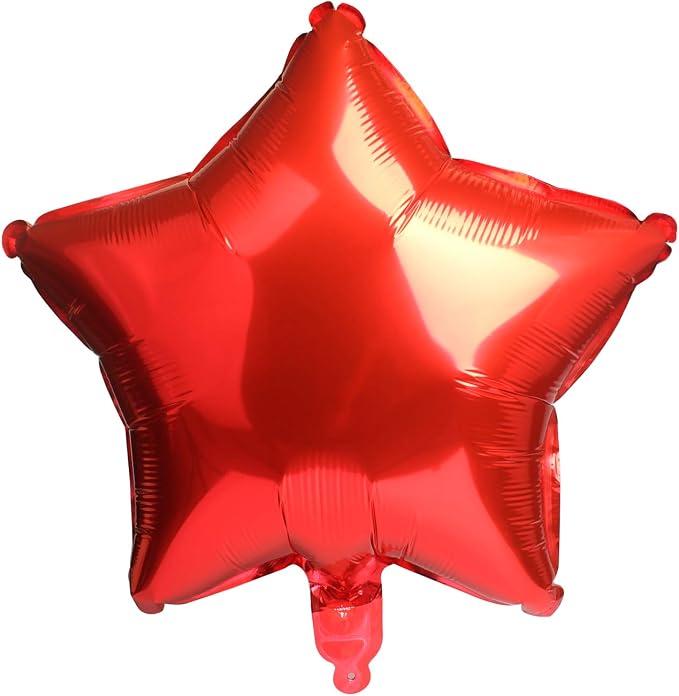 18 Inch Red Star Balloons, Aluminum Foil Balloon Mylar Balloon - Image 6