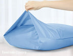Sunflower Body Pillowcase 100% Cotton Long Pillow Cover/Case Envelope Closure 1 Pack, 21×54 inches Placid Blue, Soft and Breathable