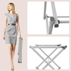 Drying Rack for Laundry, Foldable Clothes Drying Rack, Small Collapsible Dry Rack for Clothes, Use for Indoor & Outdoor Drying Clothes, 40"x29"x14.5"(White)