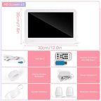 Scalp and Skin Analysis Machine, 12 Inch Digital Scalp Camera with 50x/200x Lenses, Rechargeable Skin Health Detection Use for Home, Spa and Salon